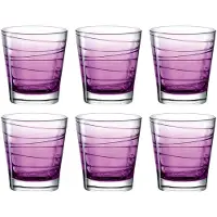 Leonardo Waterglas Varia Struttura Violet 250 ml (Set van 6)