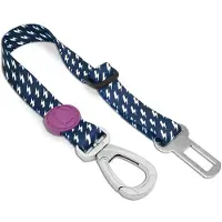 Morsø honden autogordel gerecycled power flow zwart 40-65x1,5 cm tot 4 kg