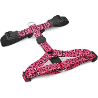Morsø tuig voor hond h-tuig voor hond gerecycled bubble leo roze 70-100x2,5 cm
