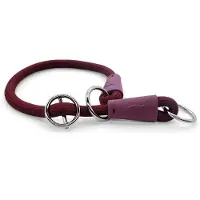 Morsø half slip halsband hond soft rope gerecycled plum paars 45x1 cm