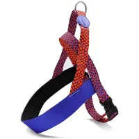 Morsø norwegian tuig voor hond gerecycled urban lizard rood 46-60x42 cm