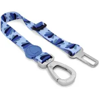 Morsø honden autogordel gerecycled splash blauw 40-65x1,5 cm tot 4 kg