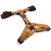 Morsö tuig voor hond h-tuig voor hond gerecycled jungle drum groen 70-100x2,5 cm