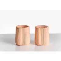 Beliani POZUZO - Badkameraccessoireset - Oranje - Polyresin