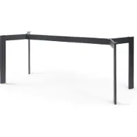 En.casa Tafelonderstel Verg tafelpoot stalen frame 140x70x72 cm zwart []