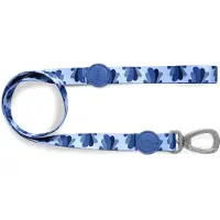 Morsø hondenriem gerecycled splash blauw 120x1,5 cm tot 6 kg