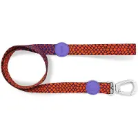 Morsø hondenriem gerecycled urban lizard rood 120x1,5 cm tot 6 kg