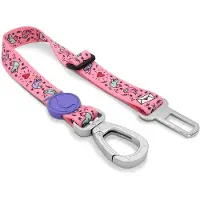 Morsö honden autogordel gerecycled sweet tweet roze 40-65x1,5 cm tot 20 kg