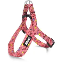 Morsø mini hondentuig verstelbaar gerecycled pink think roze 24-32x1,5 cm
