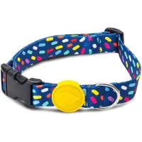 Morsö halsband voor hond gerecycled color invaders paars 30-42x1,5 cm