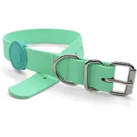 Morsø halsband hond waterproof gerecycled carribean green groen 33-41x1,5 cm