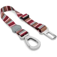 Morsø honden autogordel gerecycled skyline rood/roze 40-65x1,5 cm tot 4 kg