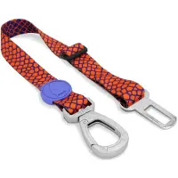 Morsø honden autogordel gerecycled urban lizard rood 40-65x1,5 cm tot 20 kg