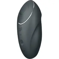 Satisfyer - 2-in-1 clitoris vibrator - Tap & Climax 1 - zwart