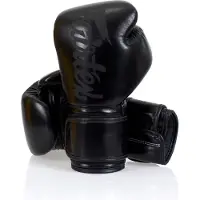 Fairtex Microfiber (Kick)bokshandschoenen - Zwart -12 oz