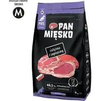PAN MIĘSKO Senior Crunchy M Hondenvoer Met Kalfsvlees En Lam 9kg