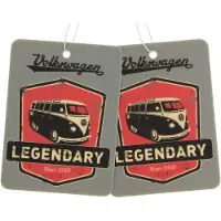 Brisa VW Collection by - Set van 2 Volkswagen luchtverfrissers met VW T1 Bulli Bus-motief (Kers)