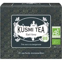 Kusmi Tea Biologische zwarte thee Earl Grey – 20 mousseline theezakjes