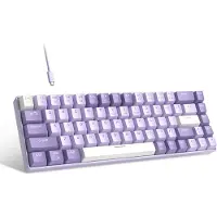 MageGee MK BOX - Gaming Toetsenbord - Mechanisch Toetsenbord - RGB - 68 Keys - Blue Whale Switches - Violet