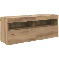 vidaXL TV Wandkast 100 x 30 x 40 cm Artisan Eiken Bewerkt hout