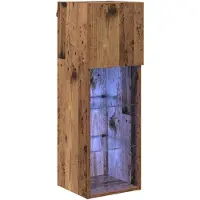 vidaXL Wandmeubel voor televisie, 30,5 x 30 x 90 cm, gerecycled hout