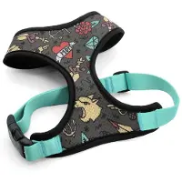 Morsø tuig voor hond body mesh gerecycled ink tank groen 30-35 cm