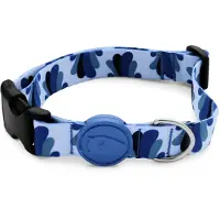 Morsø halsband voor hond gerecycled splash blauw 43-70x2,5 cm