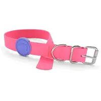 Morsø halsband voor hond waterproof gerecycled passion pink roze 23-31x1,5 cm