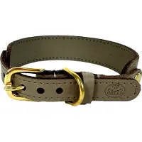 SAZZZ halsband hond sweetie classic leer taupe 22-28x2,5 cm