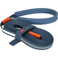 Zolux bvk sleeplijn plat siliconen blauw 15 mtr x 1,5 cm