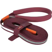 Zolux bvk sleeplijn voor hond plat siliconen rood 15 mtr 1,5 cm