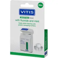 Vitis Dental Tape Waxed 50m - Fluoride Mint