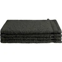 Byrklund Washandjes 16x21 cm Antraciet - 4 stuks