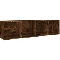 vidaXL Boekenkast / tv-meubel 36x30x143 cm bewerkt hout gerookt eiken