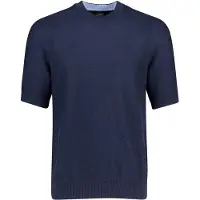 BOSS donkerblauwe Boss Orange Kencel knitted T-shirt