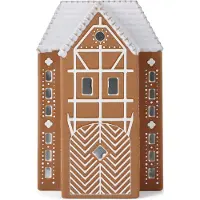 Kähler Gingerbread Waxinelichtjeshouder groot 17 cm Bruin