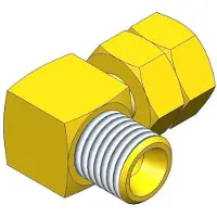 PLASTIMO 90d G-g1/4f-rg57037 Adapter 1/4m Goud