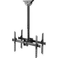 Deltaco ARM-0403 monitorsteun / standaard (70") Zwart (Plafond, 70"), Monitorsteun, Zwart
