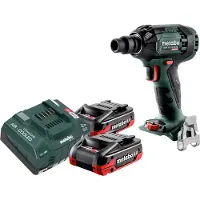 Metabo SSW 18 LTX 300 BL accu-slagmoersleutel 18 V 300 Nm 1/2" borstelloos + 2x LiHDX accu 4,0 Ah + oplader
