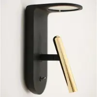 Stilnovo Wandlampe , 2Nights_W2, Zwart, Slaapkamer, Metaal, Modern