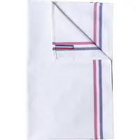Kariban Pack 10 Theedoek met 2?strepen 'Origine France Garantie' White - K138 - Maat One Size