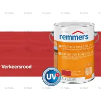 Remmers Long Life Houtbeits UV – verkeersrood – 2,5 Liter – Duurzame houtbescherming met maximale UV-bescherming