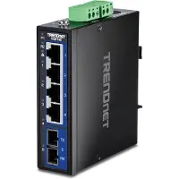 Trendnet Industrële Gigabit-switch - - TI-G51SC - 5 poorten - IP30 - Redundante voeding