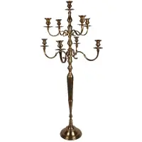 Baroque - Kandelaar - Kandelaar 9-Arms 182 cm - Goud - Aluminium - 182x80x80 - Aluminium
