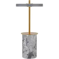 UMAGE Design tafellamp Asteria MOVE MINI, dimbaar, messing / goud, Woon-/ Eetkamer, Steen, Design, tafellamp