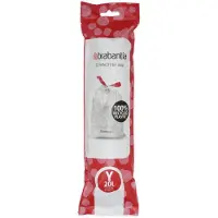 Brabantia 6x Perfectfit Vuilniszak Met Trekbandsluiting Code Y 20 Liter 20 Zakken
