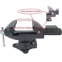 Proplus Bankschroef - 80mm - Quick Release - 360 Graden - snelspan