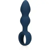 Shots Loveline - anale plug met ring - groot - blauw