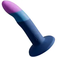 ROMP Piccolo - siliconen dildo - flexibel - blauw/paars