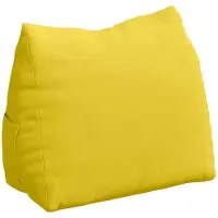 vidaXL - Rugkussen - Licht - Geel - 45 - x - 35 - x - 20 - cm - Stof